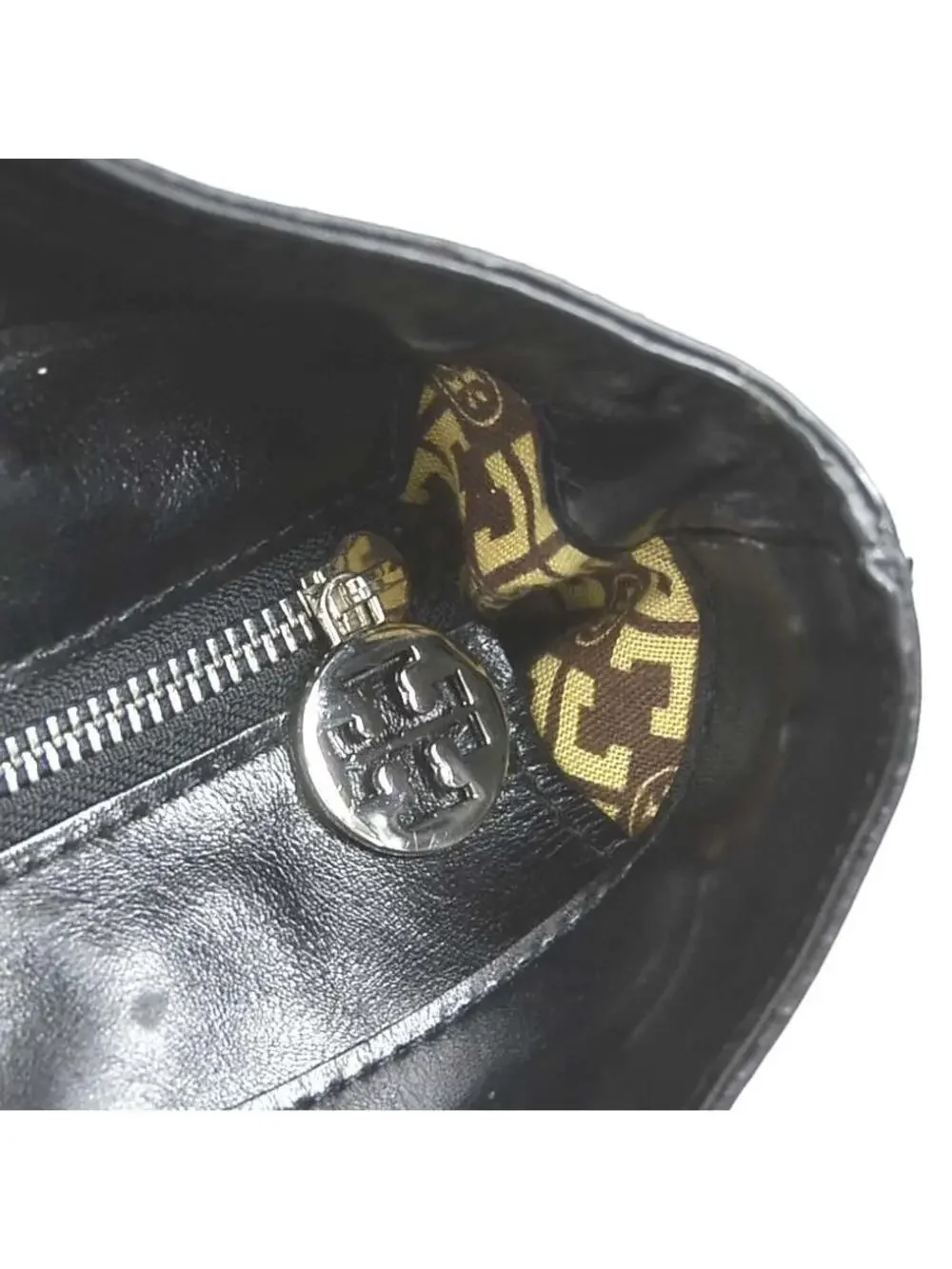 Auth Tory Burch Handbag Black Leather #293863T11B